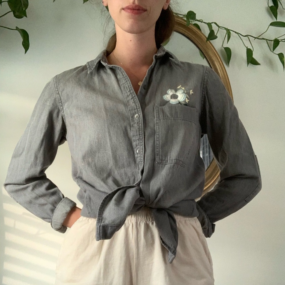 Customized Vintage Banana Republic Button Up